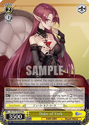 Image of Duke of York (RRR) (AZL/S102-TE33R RRR) - Azur Lane