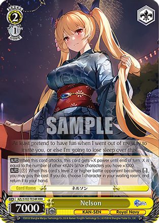 Image of Nelson (RRR) (AZL/S102-TE34R RRR) - Azur Lane