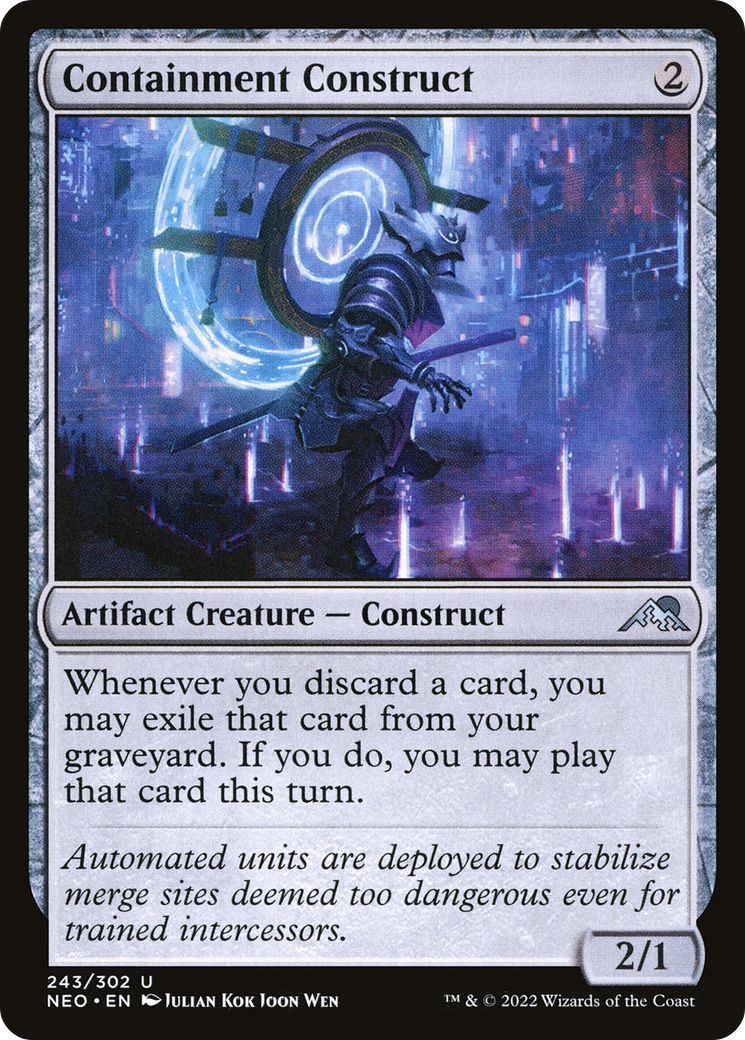 Image of Containment Construct (NEO-243) - Kamigawa: Neon Dynasty Foil