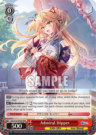 Image of Admiral Hipper (RRR) (AZL/S102-TE62R RRR) - Azur Lane