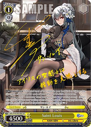 Image of Saint Louis (SP) (Gold Signature) (AZL/S102-E018SP SP) - Azur Lane