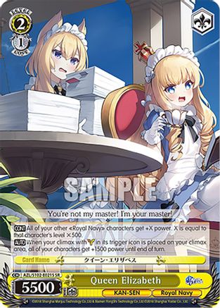 Image of Queen Elizabeth (SR) (AZL/S102-E021S SR) - Azur Lane