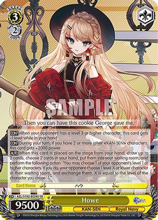 Image of Howe (SR) (AZL/S102-E024S SR) - Azur Lane