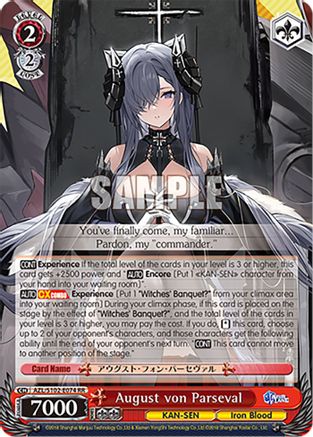 Image of August von Parseval (AZL/S102-E074 RR) - Azur Lane