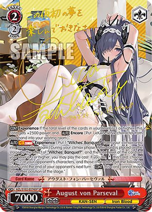 Image of August von Parseval (SP) (Gold Signature) (AZL/S102-E074SP SP) - Azur Lane