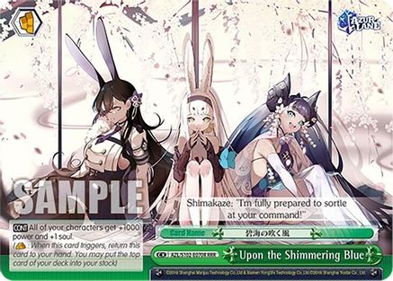 Image of Upon the Shimmering Blue (RRR) (AZL/S102-E070R RRR) - Azur Lane