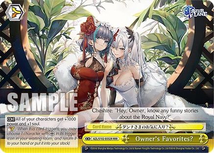 Image of Owner's Favorites? (RRR) (AZL/S102-E032R RRR) - Azur Lane