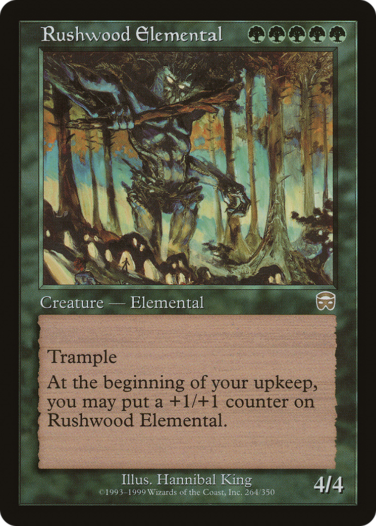 Image of Rushwood Elemental (MMQ-264) - Mercadian Masques