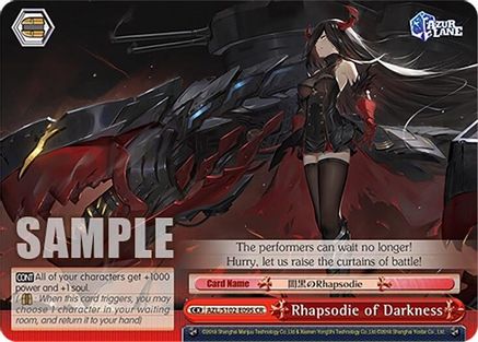 Image of Rhapsodie of Darkness (AZL/S102-E095 CR) - Azur Lane