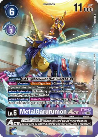 Image of MetalGarurumon ACE (Alternate Art) (ST16-12) - Starter Deck 16: Wolf of Friendship Foil