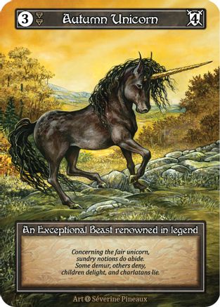 Image of Autumn Unicorn (Foil)  - Alpha Foil