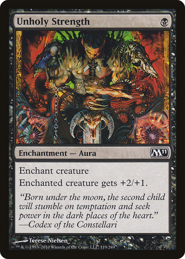 Image of Unholy Strength (M11-119) - Magic 2011 Foil