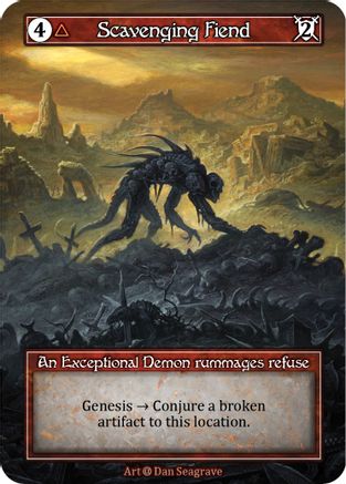Image of Scavenging Fiend (Foil)  - Alpha Foil