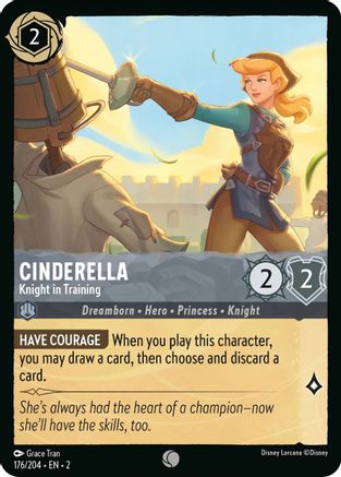 Image of Cinderella - Knight in Training (176/204) - Rise of the Floodborn Cold Foil
