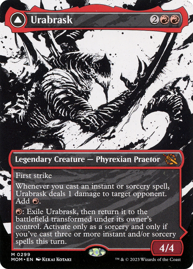 Image of Urabrask (Showcase) (MOM-299) - March of the Machine: (Showcase) (Borderless)