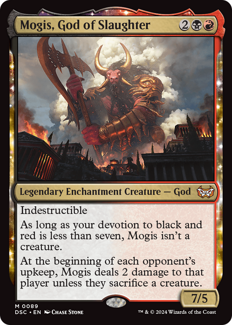 Image of Mogis, God of Slaughter (DSC-089) - Duskmourn: House of Horror Commander: (enchantment)