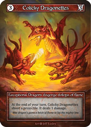 Image of Colicky Dragonettes (Foil)  - Alpha Foil