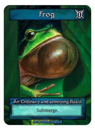 Image of Frog (Green) (Box Topper)  - Alpha Foil