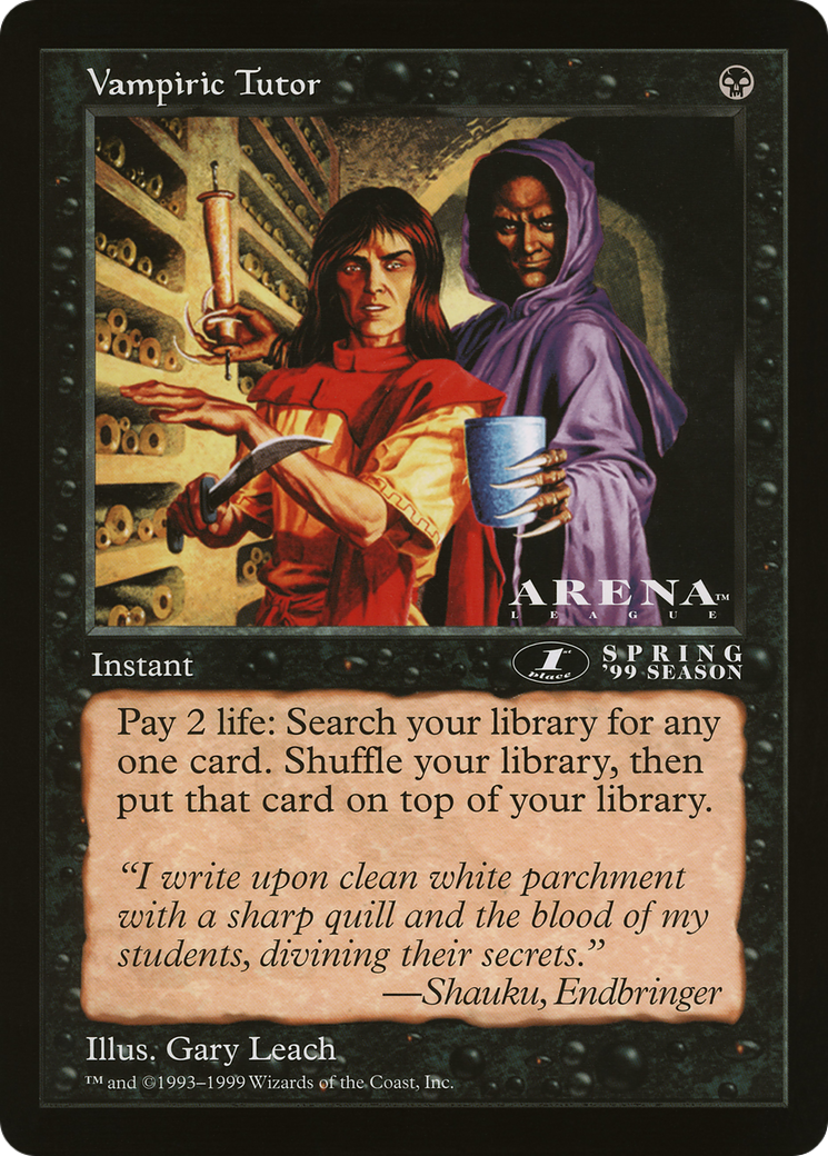 Image of Vampiric Tutor (OLEP-074) - Oversized League Prizes