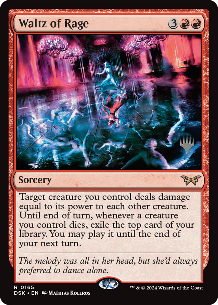 Image of Waltz of Rage (PPDSK-165) - Duskmourn: House of Horror Promos
