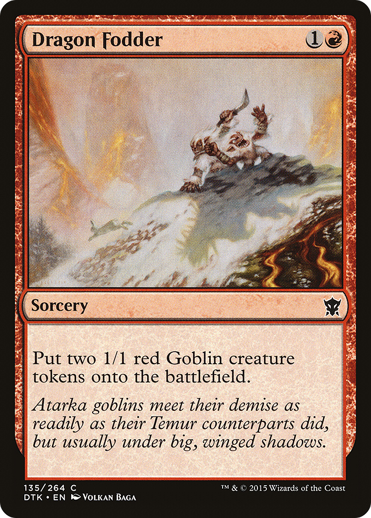 Image of Dragon Fodder (DTK-135) - Dragons of Tarkir Foil
