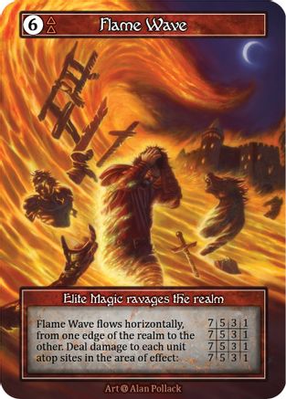 Image of Flame Wave (Foil)  - Alpha Foil