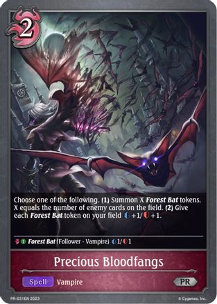 Image of Precious Bloodfangs (PR-031EN) - Shadowverse Evolve Promo Cards