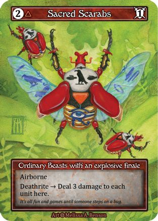 Image of Sacred Scarabs (Foil)  - Alpha Foil