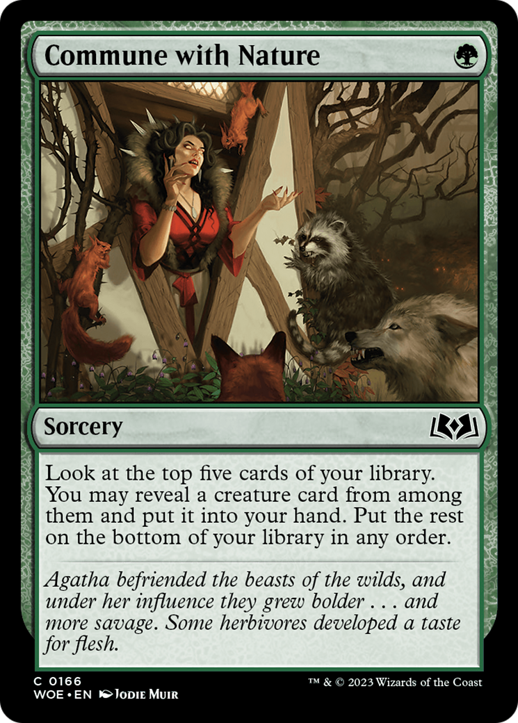 Image of Commune with Nature (WOE-166) - Wilds of Eldraine