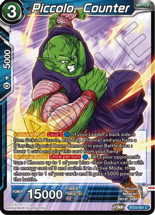 Image of Piccolo, Counter (BT23-051) - Perfect Combination