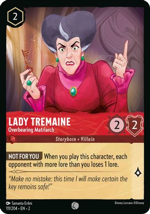 Image of Lady Tremaine - Overbearing Matriarch (111/204) - Rise of the Floodborn Cold Foil
