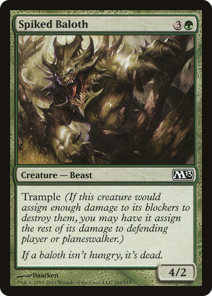 Image of Spiked Baloth (M13-192) - Magic 2013 Foil