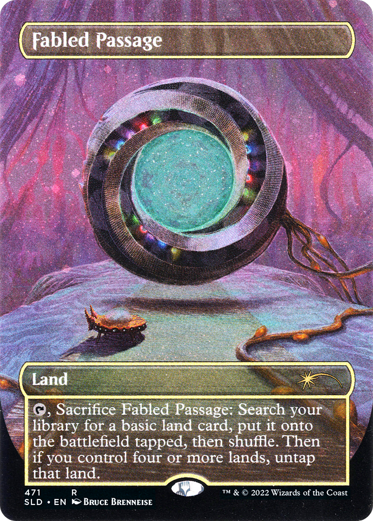 Image of Fabled Passage (Borderless) (Galaxy Foil) (SLD-471) - Secret Lair Drop (Borderless) Foil