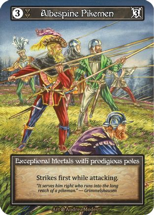 Image of Albespine Pikemen (Foil)  - Beta Foil