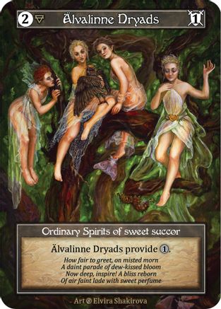 Image of Alvalinne Dryads (Foil)  - Beta Foil