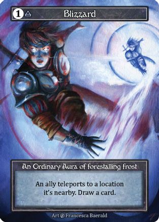 Image of Blizzard (Foil) (Misprint)  - Beta Foil