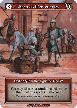 Image of Aramos Mercenaries (Foil)  - Beta Foil