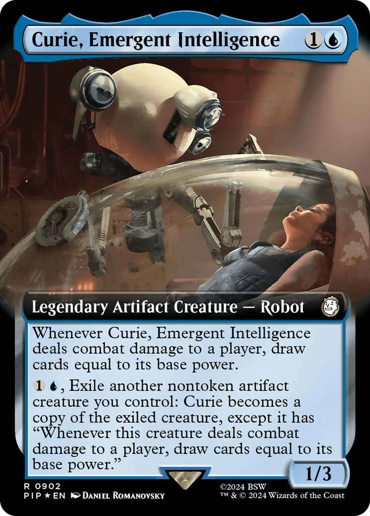 Image of Curie, Emergent Intelligence (Extended Art) (Surge Foil) (PIP-902) - Fallout: (Extended Art) Foil