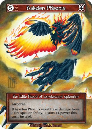 Image of Askelon Phoenix (Foil)  - Beta Foil