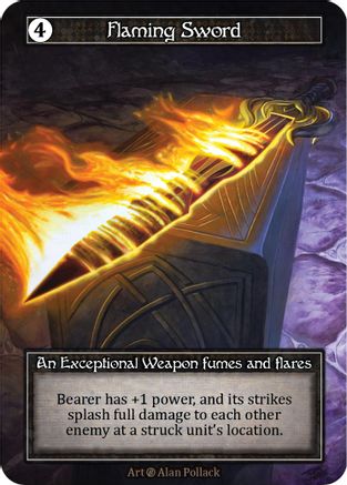 Image of Flaming Sword (Foil)  - Beta Foil