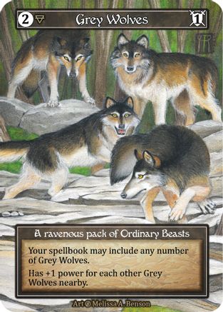 Image of Grey Wolves (Foil)  - Beta Foil