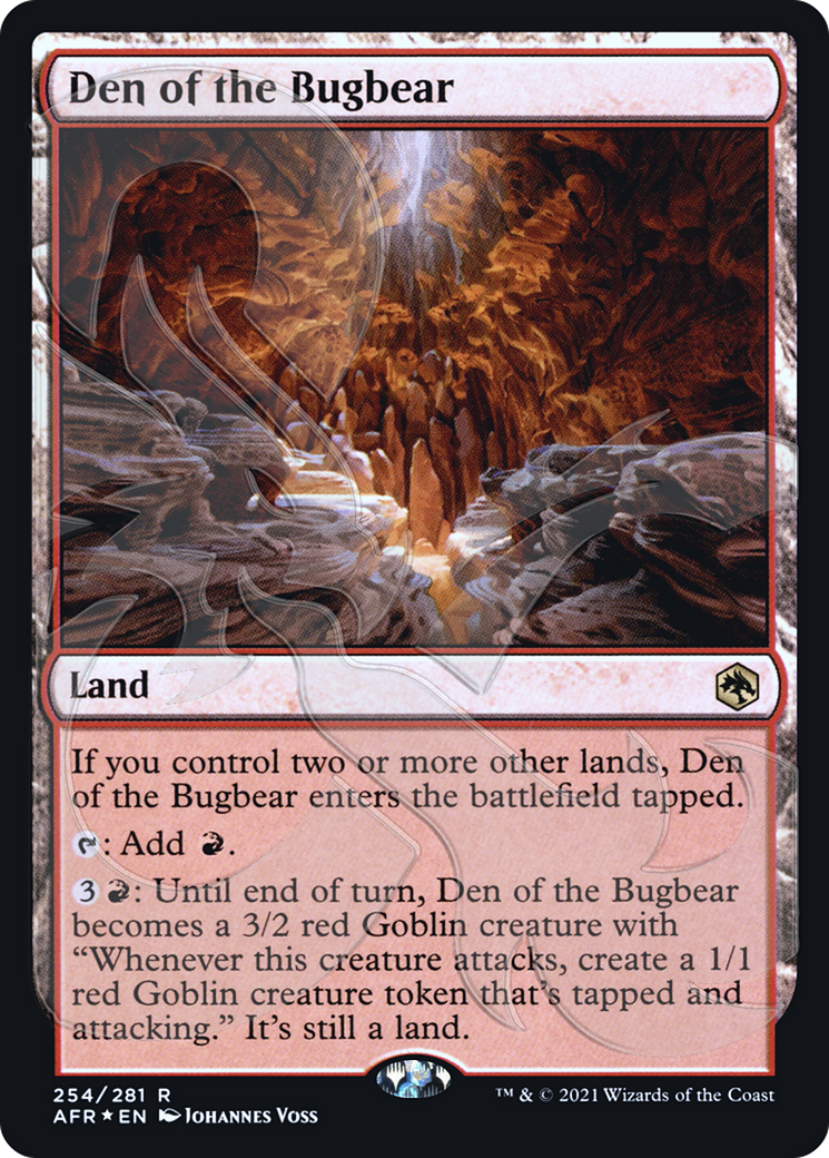 Image of Den of the Bugbear (AFR&-254) - Adventures in the Forgotten Realms Promos Foil