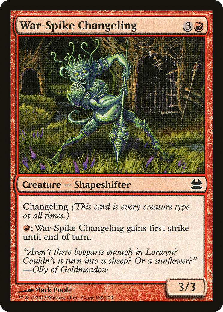 Image of War-Spike Changeling (MMA-139) - Modern Masters Foil