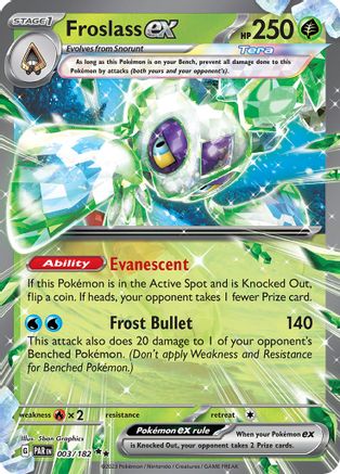 Image of Froslass ex 003/182  - Holofoil SV04 Paradox Rift - Double Rare