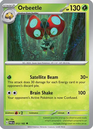 Image of Orbeetle 012/182  SV04 Paradox Rift - Uncommon