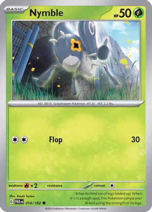 Image of Nymble 014/182  - Reverse Holofoil SV04 Paradox Rift - Common