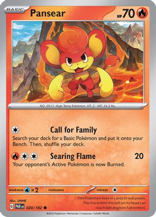 Image of Pansear 020/182  SV04 Paradox Rift - Common
