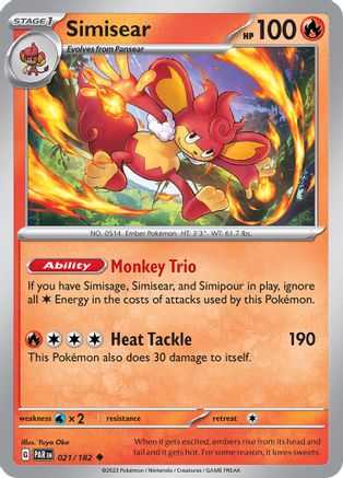 Image of Simisear 021/182  SV04 Paradox Rift - Uncommon