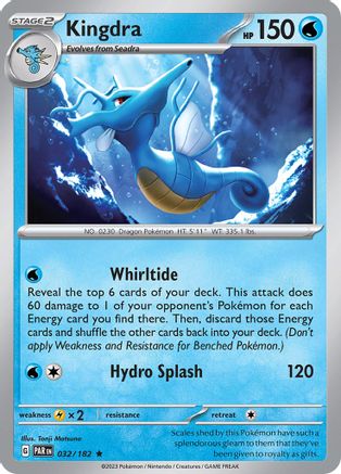 Image of Kingdra 032/182  - Holofoil SV04 Paradox Rift - Rare