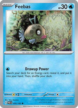 Image of Feebas 035/182  - Reverse Holofoil SV04 Paradox Rift - Common
